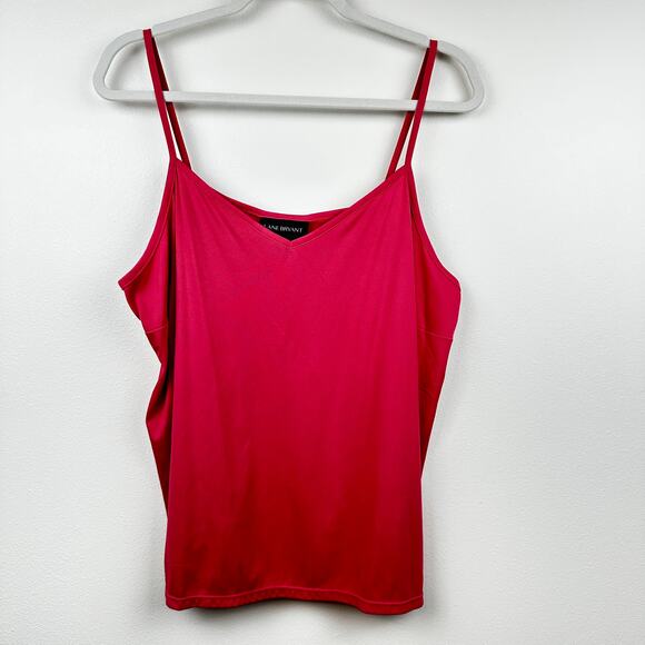 Lane Bryant Blouse Top Long Sleeve Sheer Metallic Thread Relaxed Raspberry 16 - Picture 7 of 15